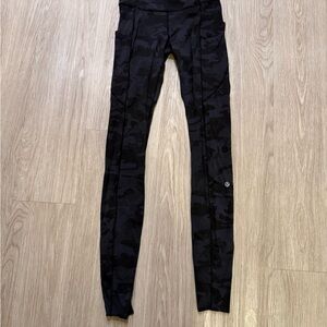 lululemon athletica Black Camo Leggings